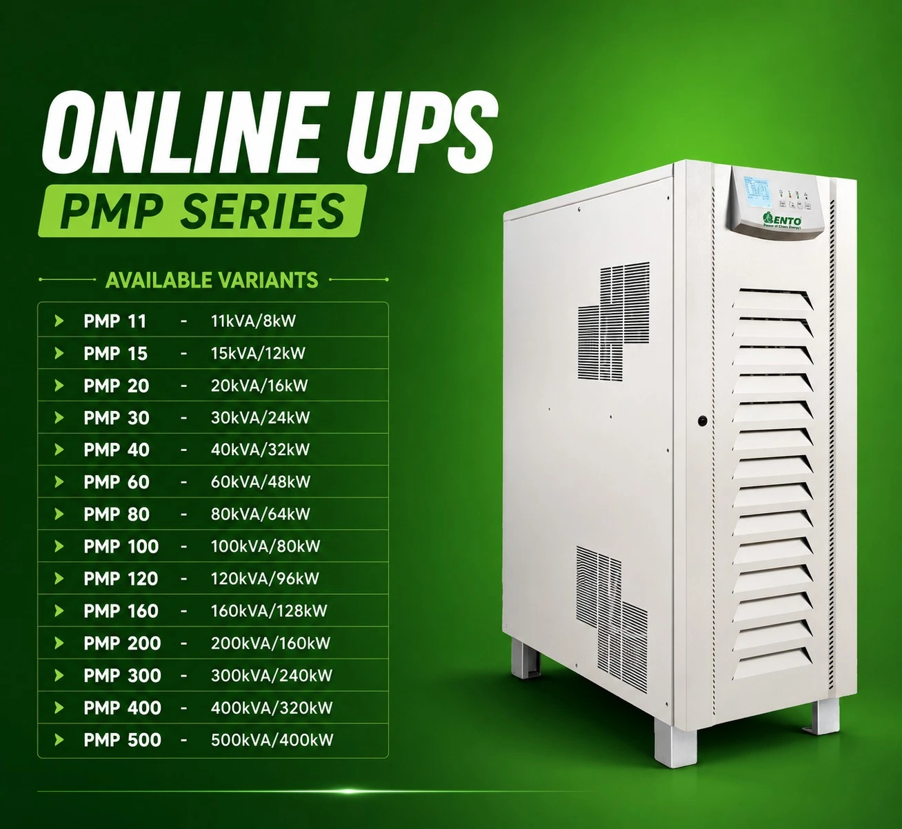 PMP Three Phase Series (11kVA–500kVA)